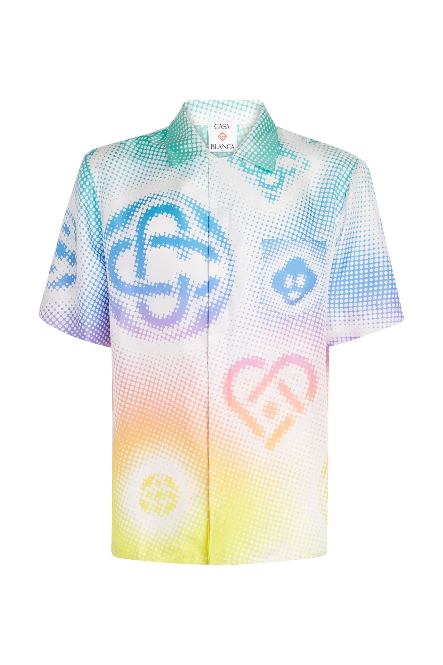 Casablanca Halftone Logo Silk Shirt