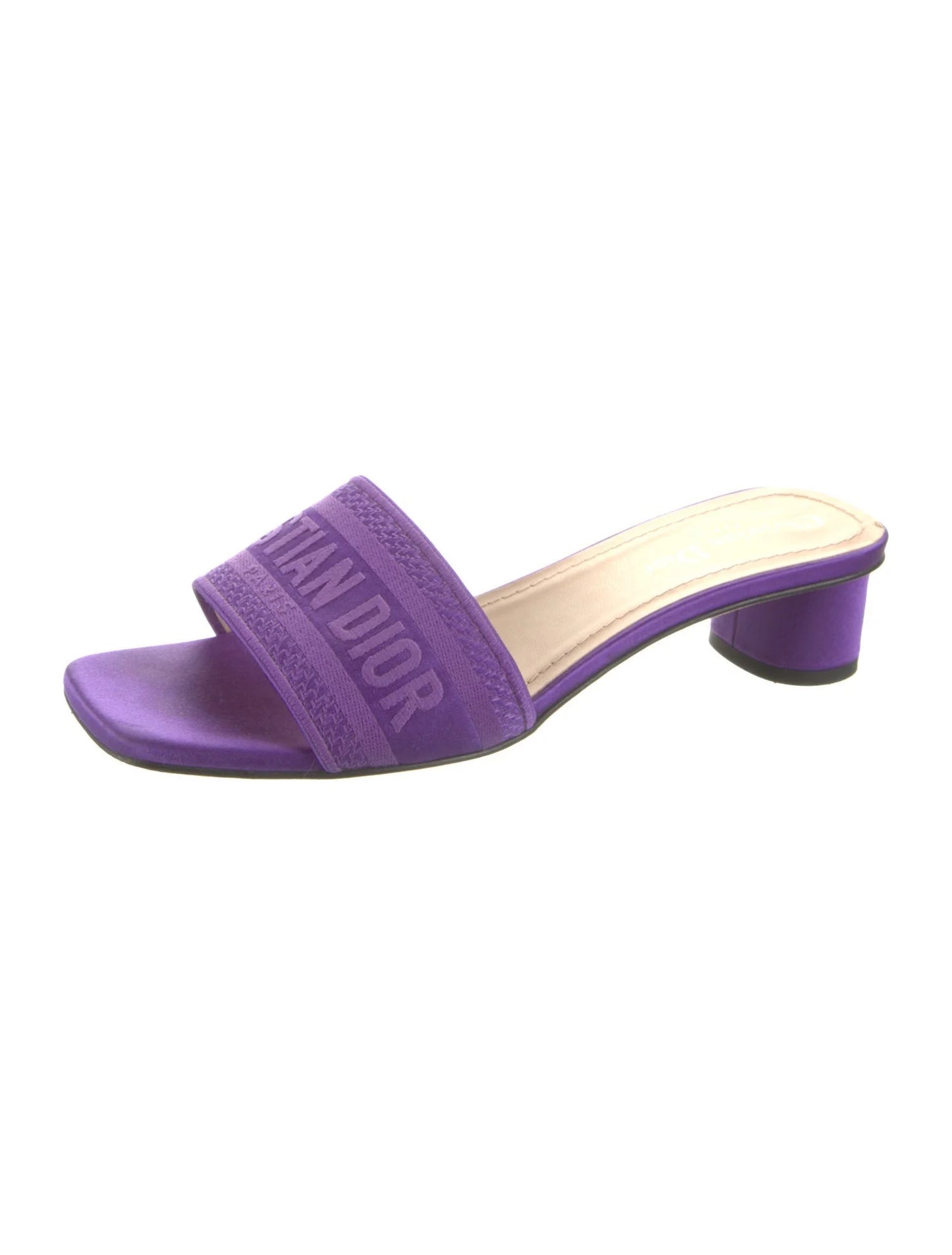 Christian Dior Dway Slide Mule — Purple Satin