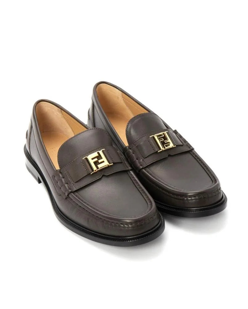 Fendi Leather Loafers