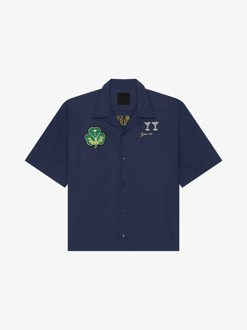 Givenchy Shirt in Poplin with Patches