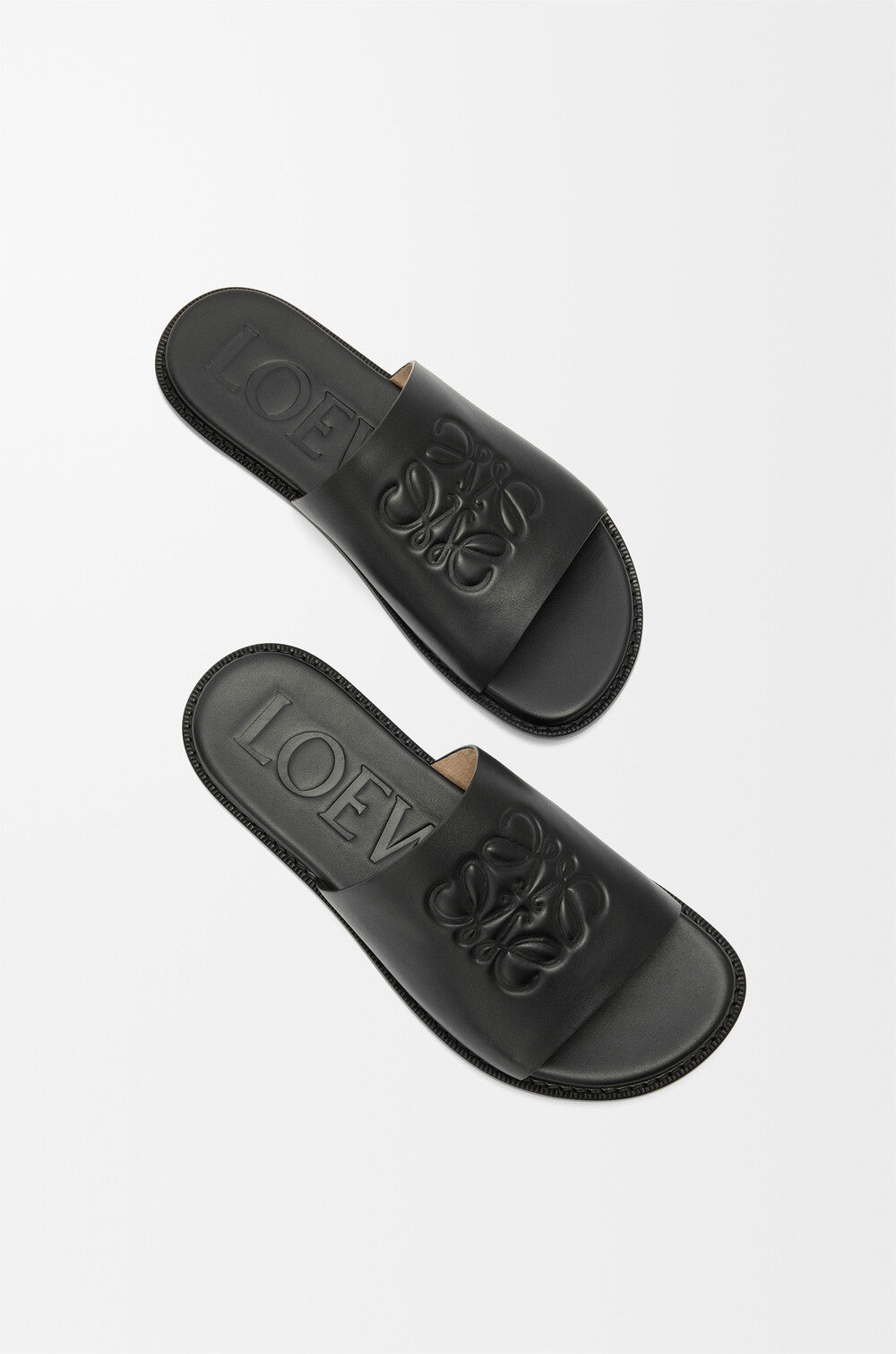 Loewe Anagram Slide Sandal in Black