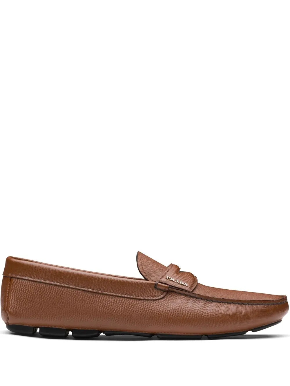 Prada Brown Driver Loafers Leather