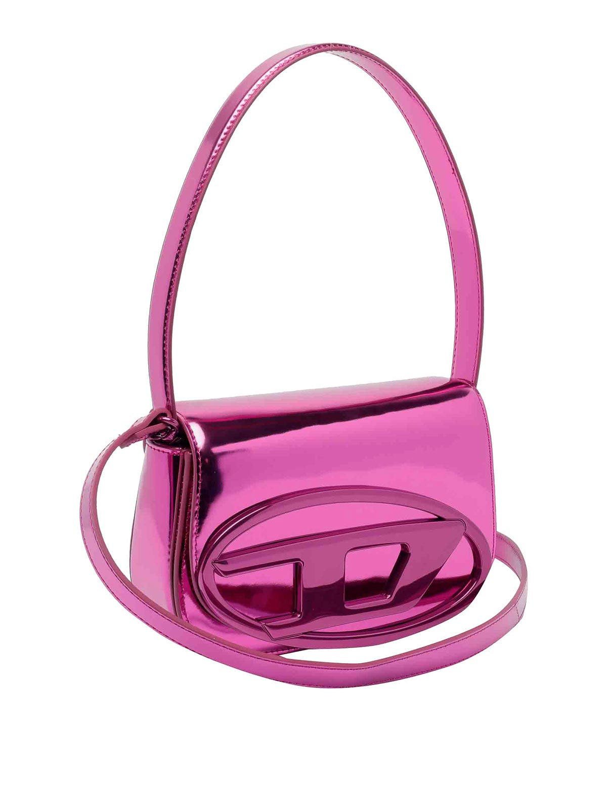 Diesel 1DR Shoulder Bag in Metallic Pink