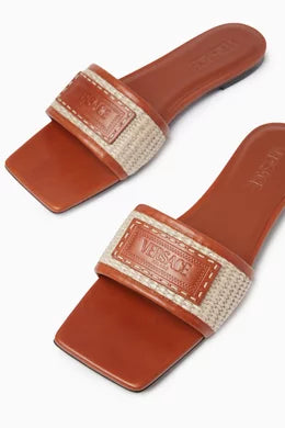 Versace Theia Barocco Flat Sandals