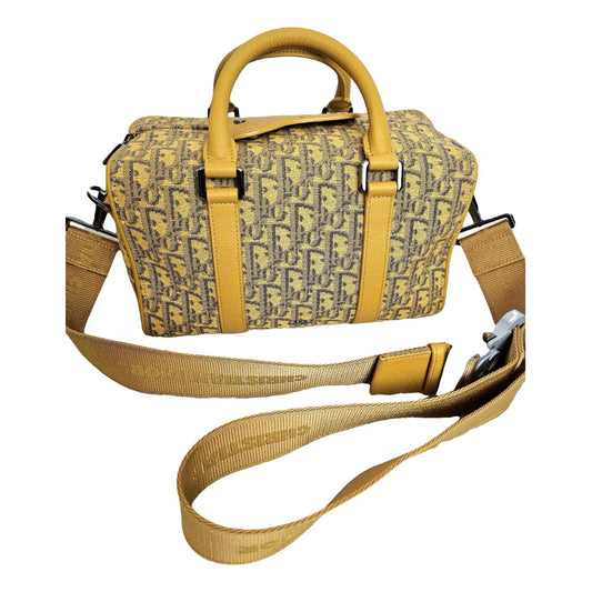 Dior Oblique Bowling Cloth Crossbody Bag