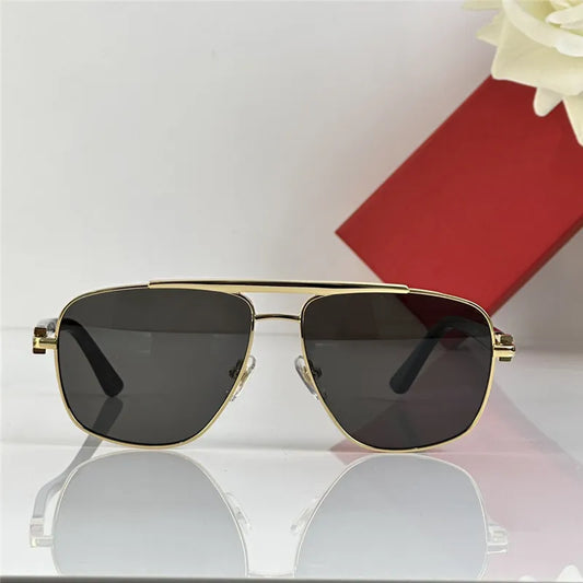 Cartier Pilot Sunglasses Metal Frame UV400