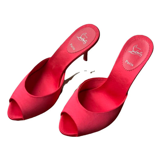 Christian Louboutin Leather Mules Clogs