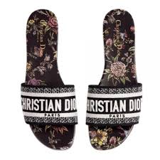 Dior Dway Slide — Toile de Jouy Floral