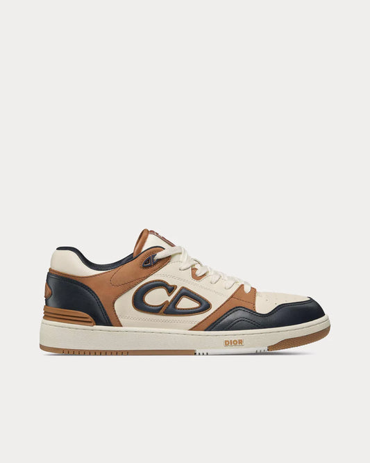 Dior Men's B57 Navy Blue Brown Cream Sneakers