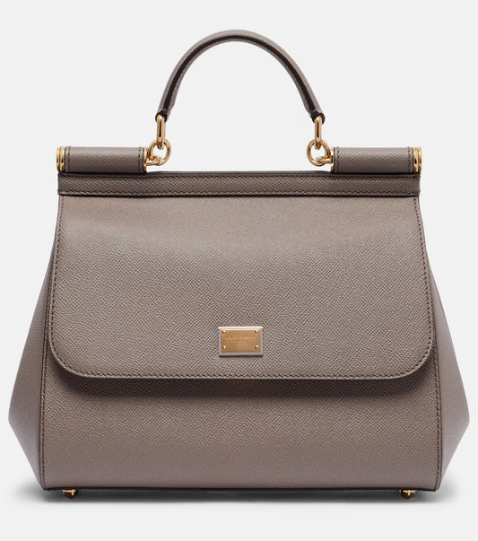 Dolce & Gabbana Sicily Medium Leather Shoulder Bag