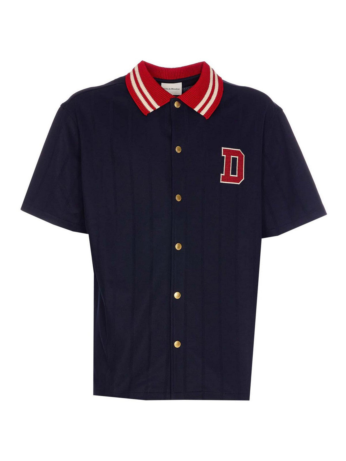 Drôle de Monsieur Navy La Chemise Drôle Sport Shirt