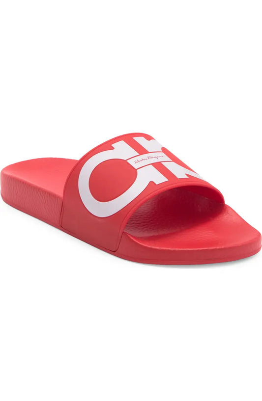 Ferragamo Groovy Gancini Slide Sandal