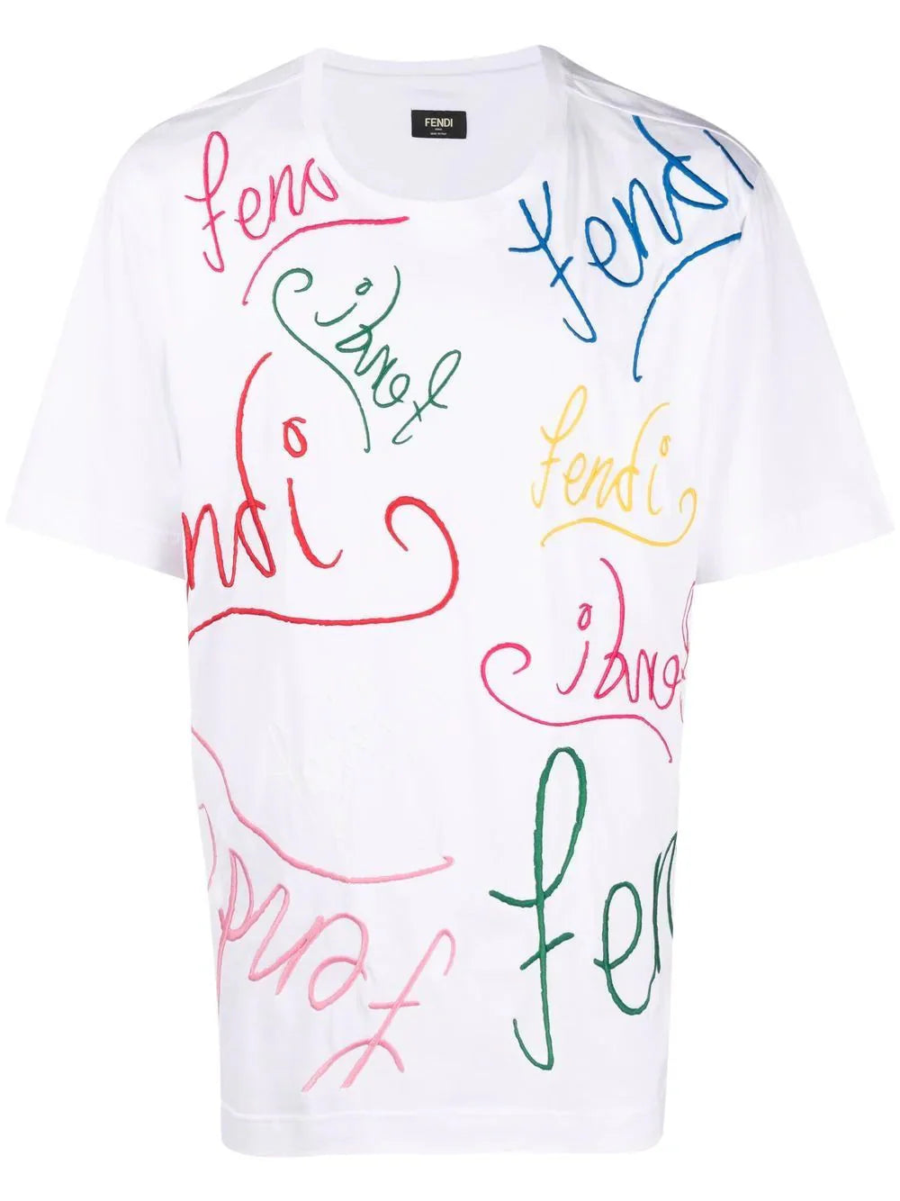 Fendi x Noel Fielding Logo-Embroidered T-Shirt