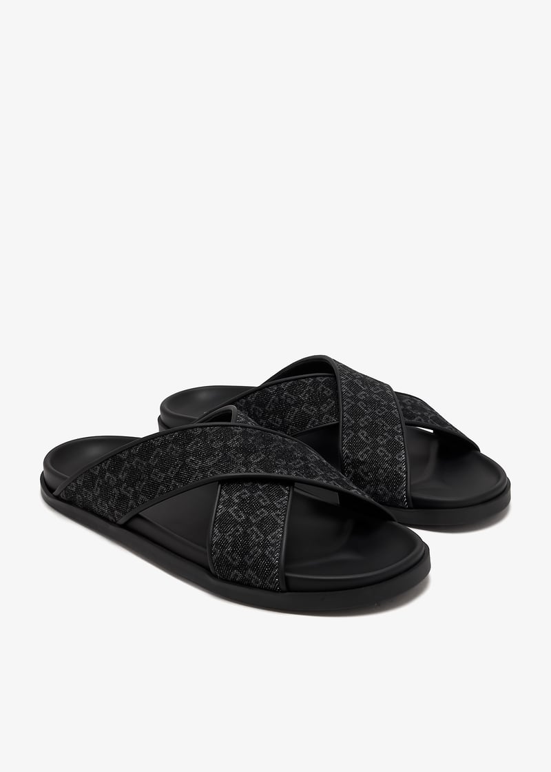 Givenchy Crisscross Logo Sandals