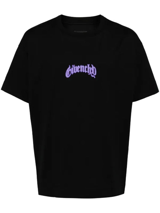 Givenchy Logo Print Cotton T-Shirt Black