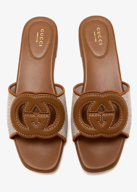 Gucci Interlocking G Slide Sandals