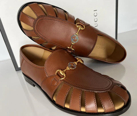 Gucci Men's Brown Leather Horsebit Loafers