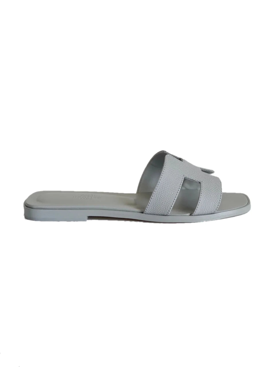 Hermès Oran Sandals Epsom Bleu Glacier