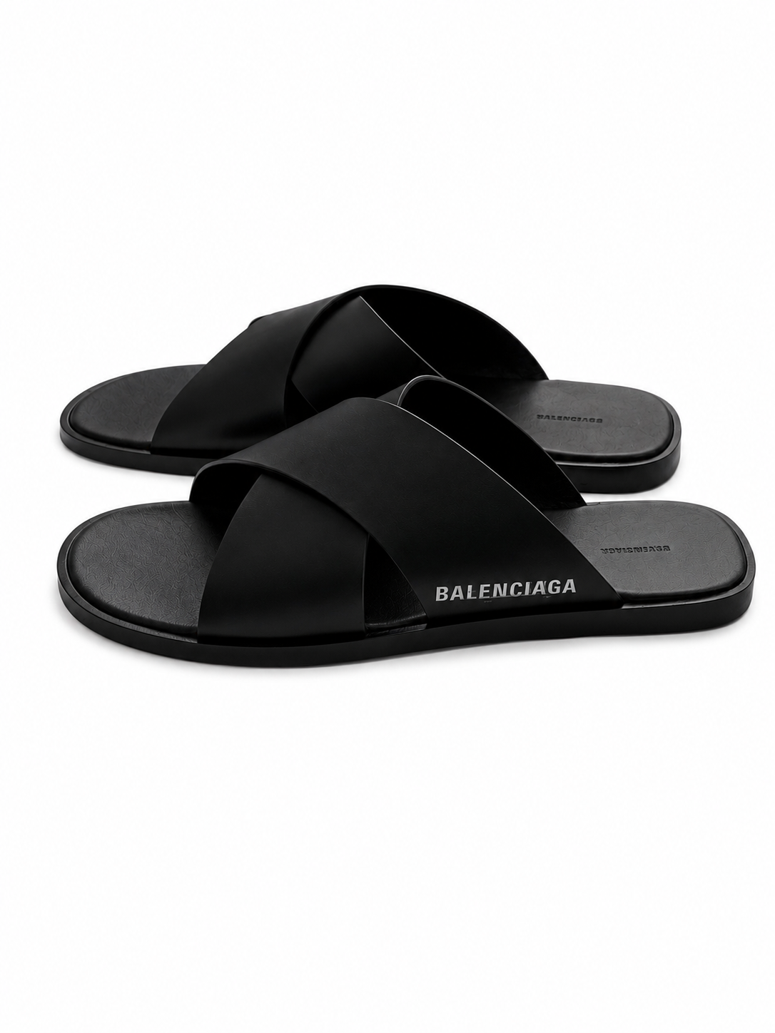 Balenciaga Crossover Slide Sandal in Black
