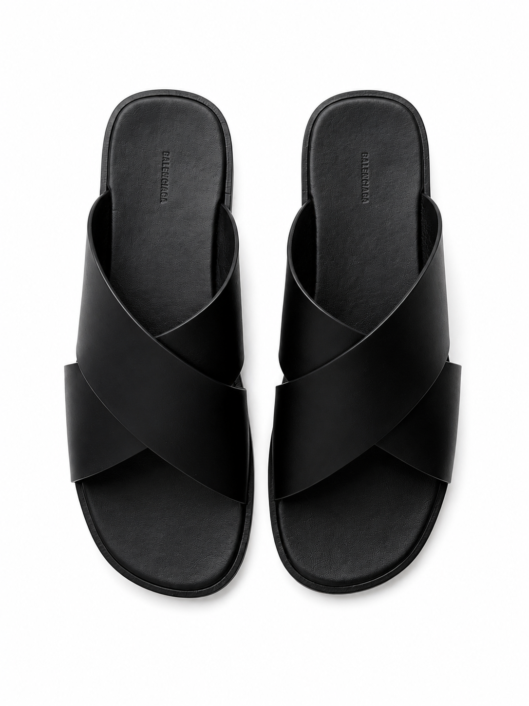 Balenciaga Crossover Slide Sandal in Black