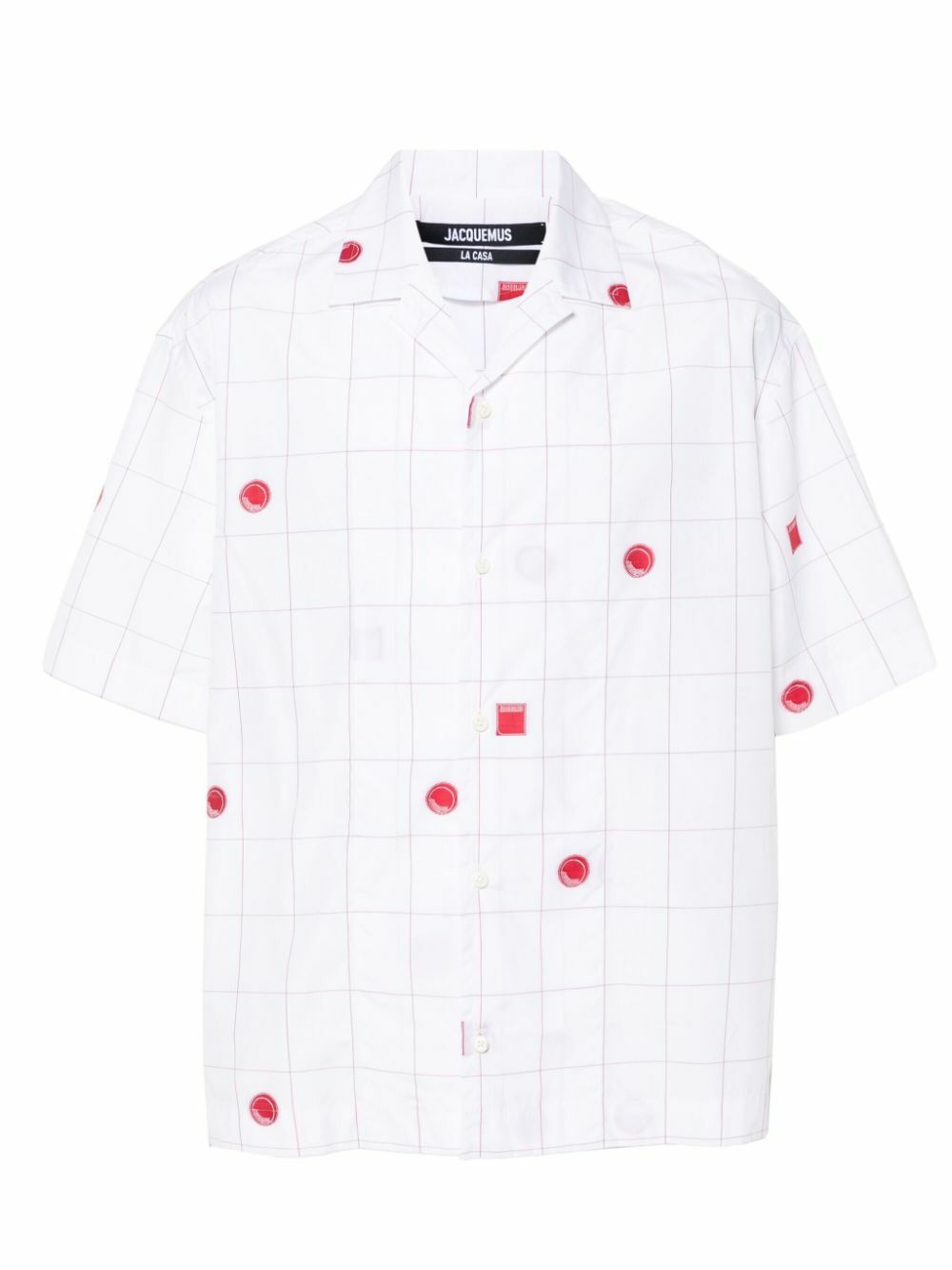 Jacquemus La Casa Embroidered Grid Shirt