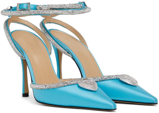 Mach & Mach Crystal Heart Heels