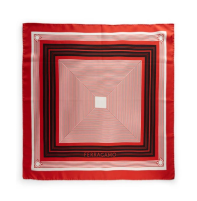 Salvatore Ferragamo Focus Silk Scarf