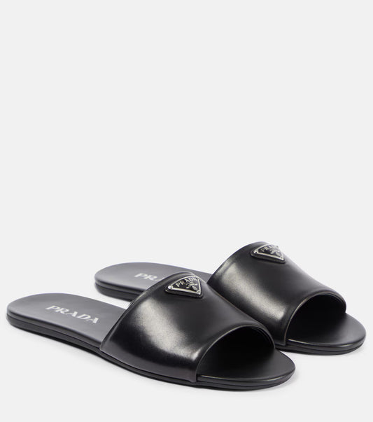 Prada Leather Slides