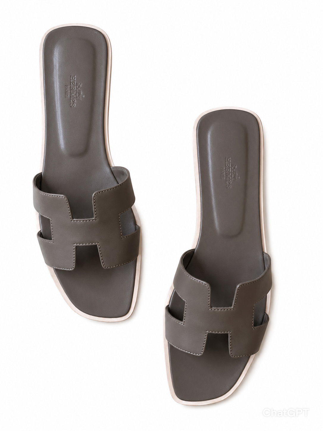 Hermès Oran Sandal – Gris Étain
