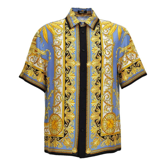 Versace Baroque Print Silk Shirt