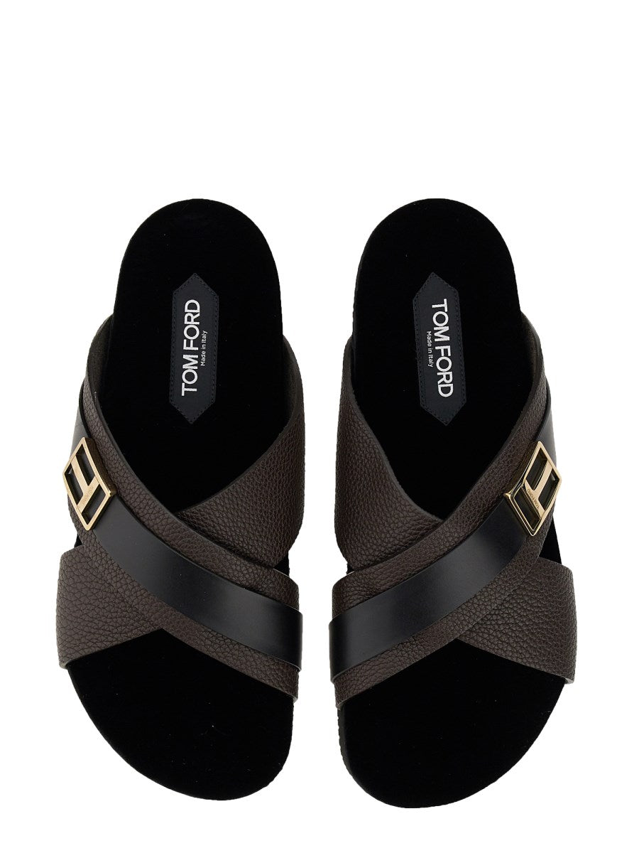 Tom Ford Buttery Leather Sandal
