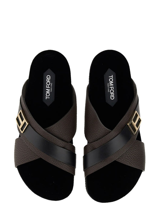 Tom Ford Buttery Leather Sandal