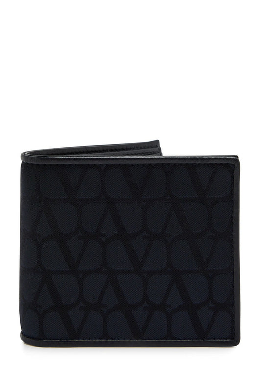 Valentino VLogo Grained Leather Wallet