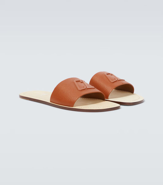 Versace Leather Slides