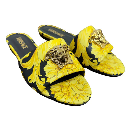 Versace Medusa Head Leather Sandals