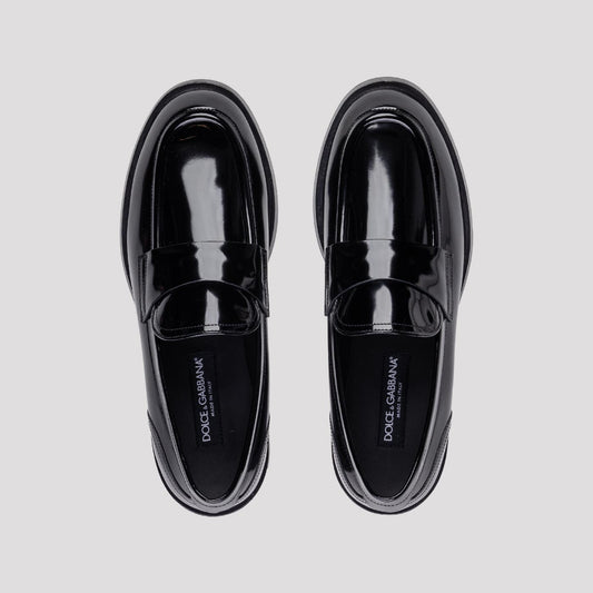 Dolce & Gabbana Black Leather Shoes