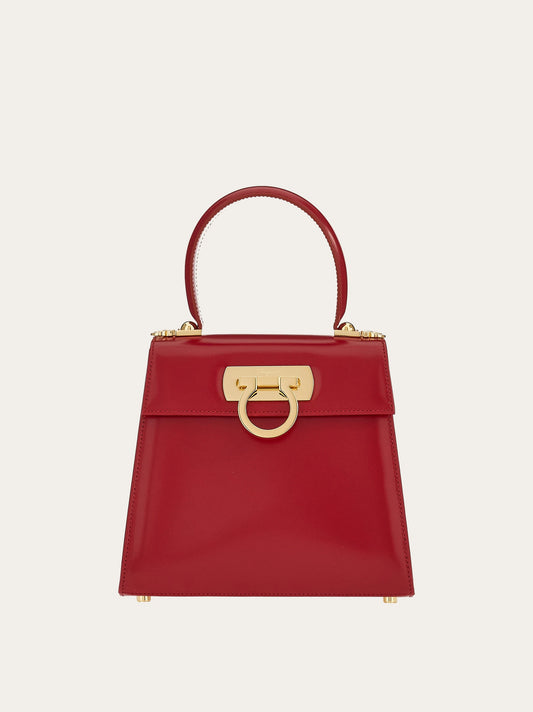 Ferragamo Iconic Top Handle Bag – Red