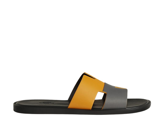 Hermès Slippers Men Grey Yellow