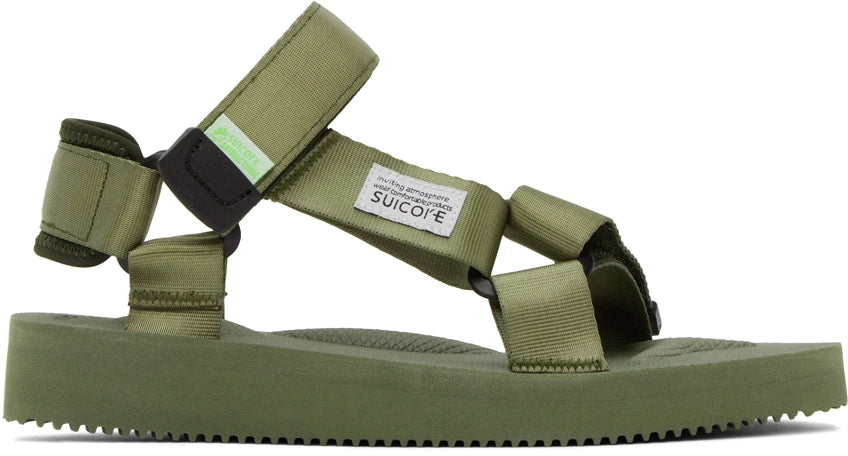 Suicoke Antibacterial Green Sandals